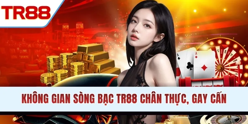 Không gian sòng bạc TR88 chân thực, gay cấn hàng đầu